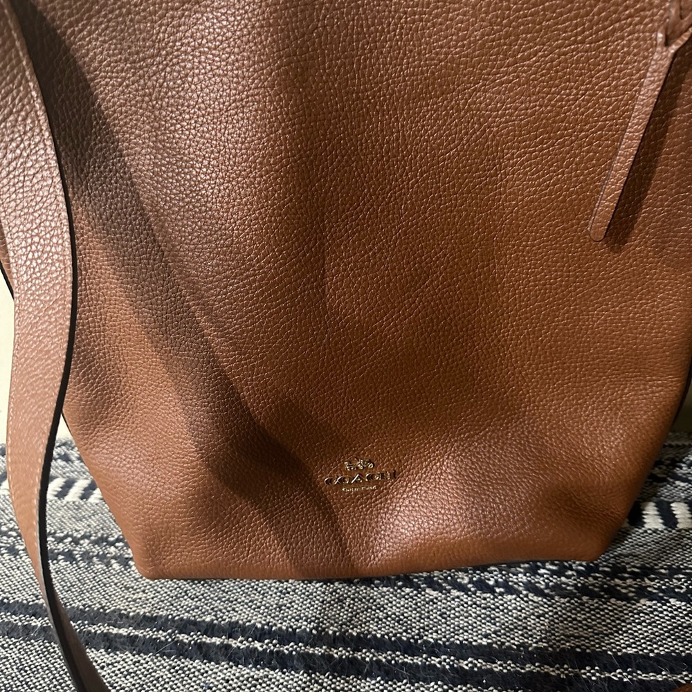 Tan crossbody coach bag brand new